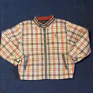 Penguin plaid full-zip jacket
